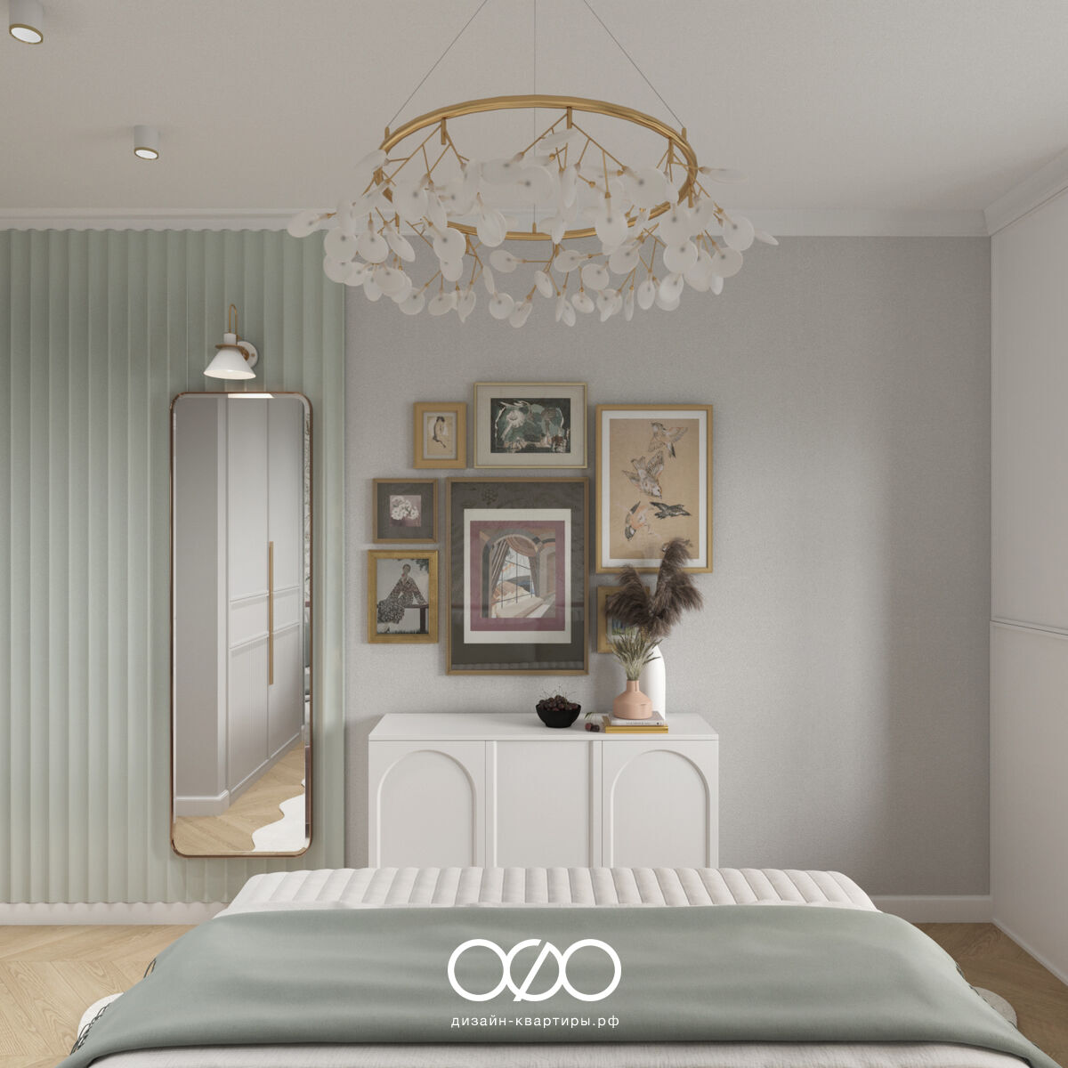 Белый цвет в спальне