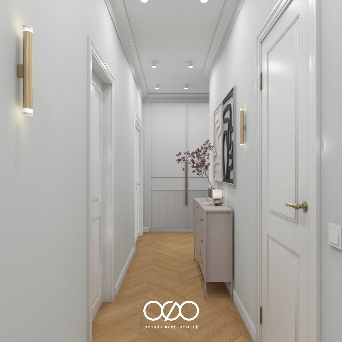 Интерьер 87 м² в Ступино — современный, тёплый и немного смелый. Проект для мамы и дочки, где каждая деталь продумана с любовью.