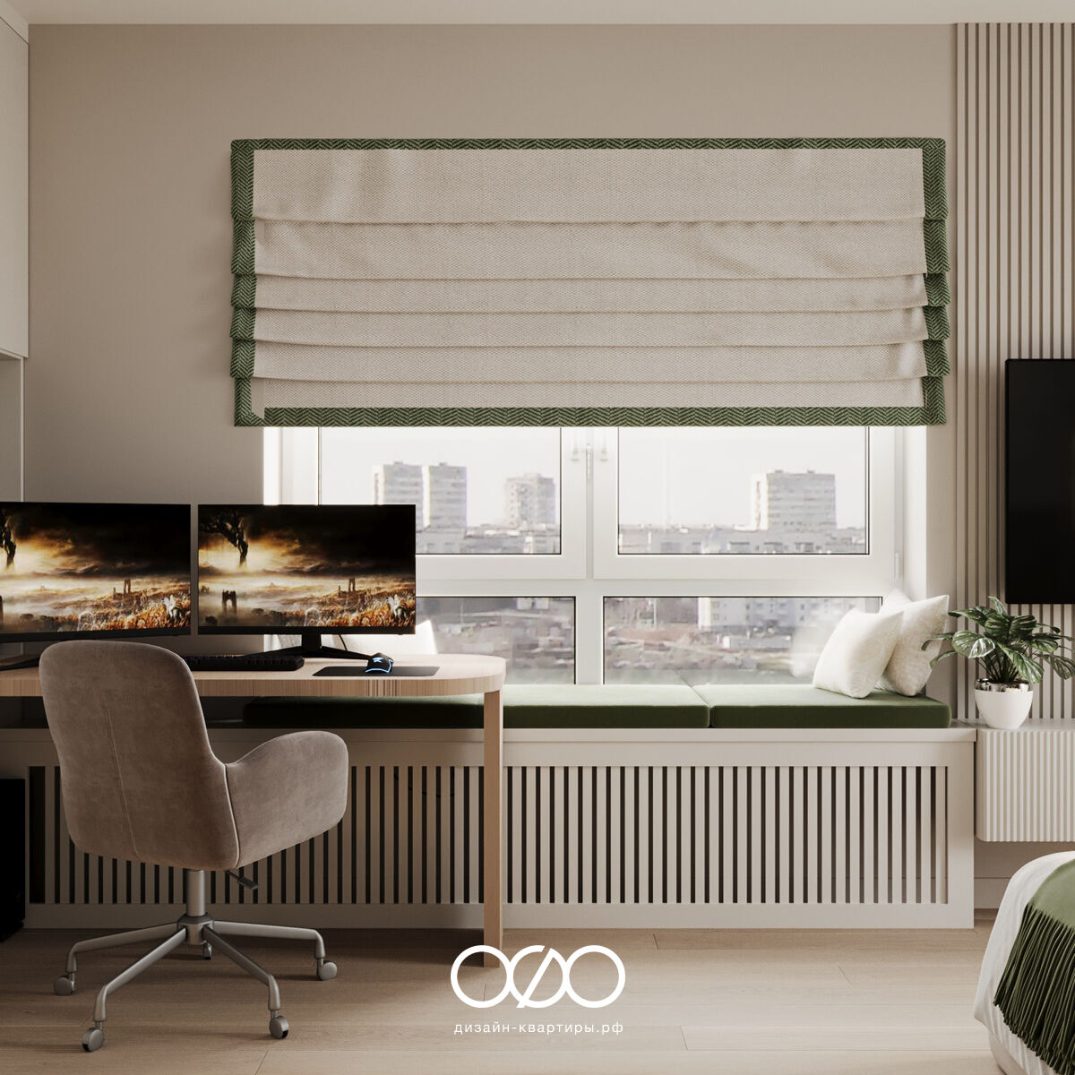 Современная спальня 12 кв м