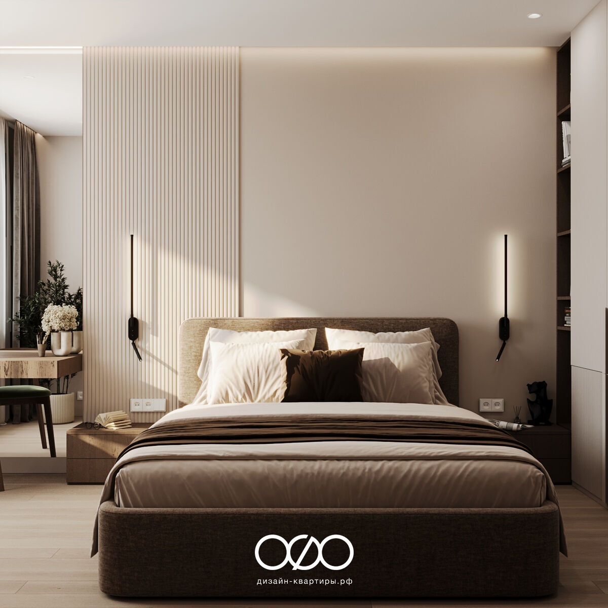 Дизайн двух&shy;комнатной квартиры 50 кв м