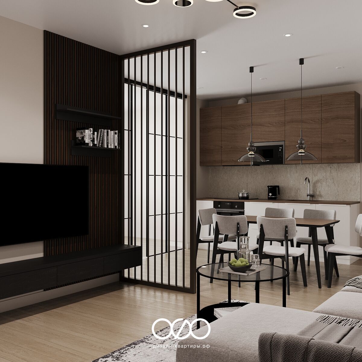 Бежево-коричневый дизайн