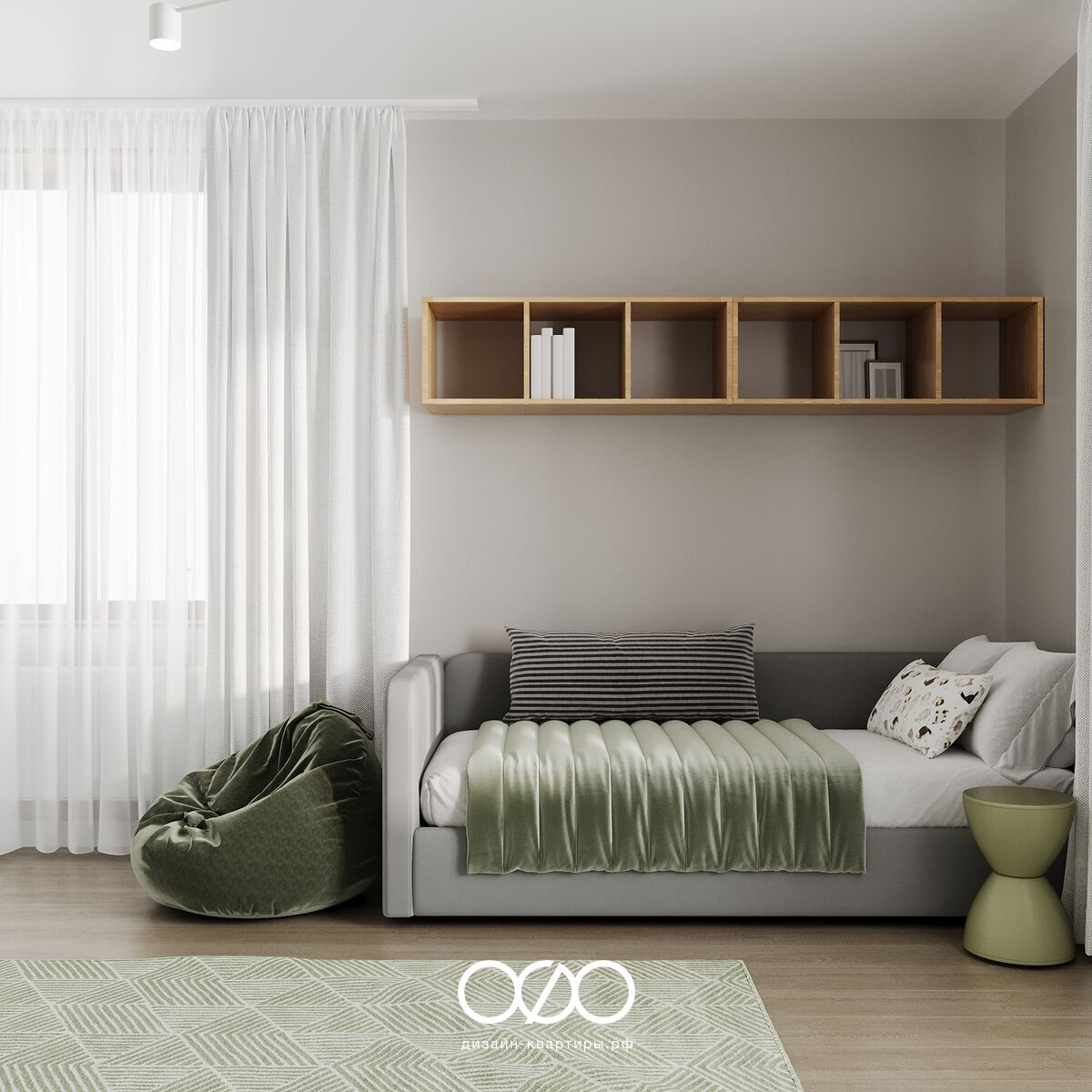 Серо-бежевый интерьер