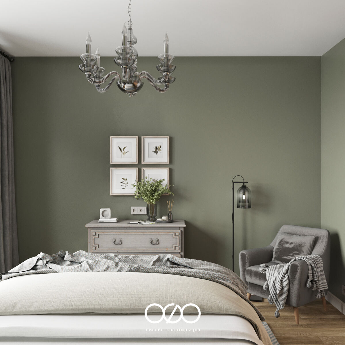 Современная спальня 12 кв м