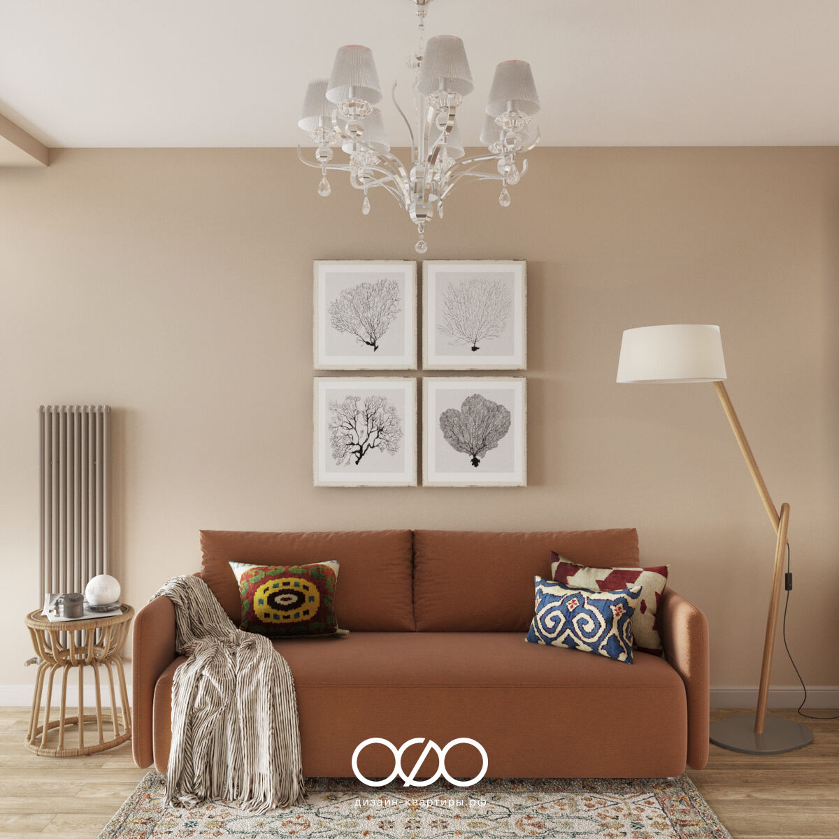 Дизайн двух&shy;комнатной квартиры 50 кв м