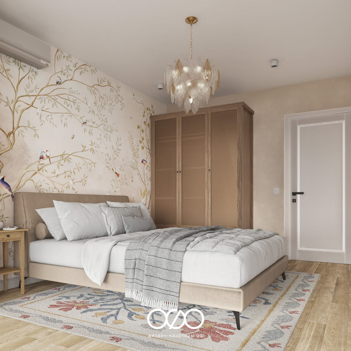 Современная спальня 12 кв м