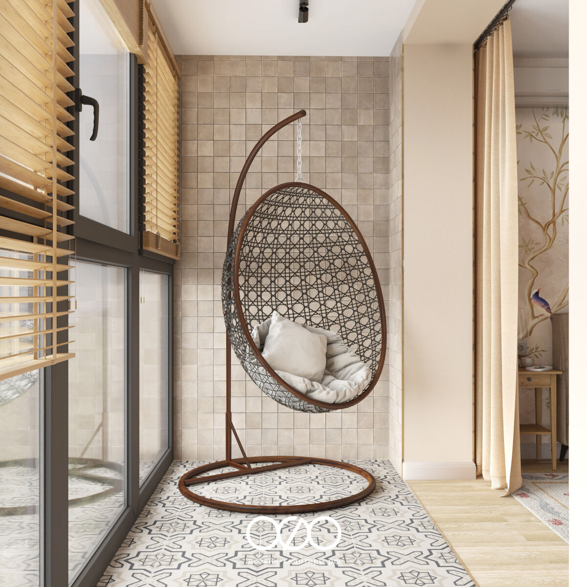 Дизайн двух&shy;комнатной квартиры 50 кв м