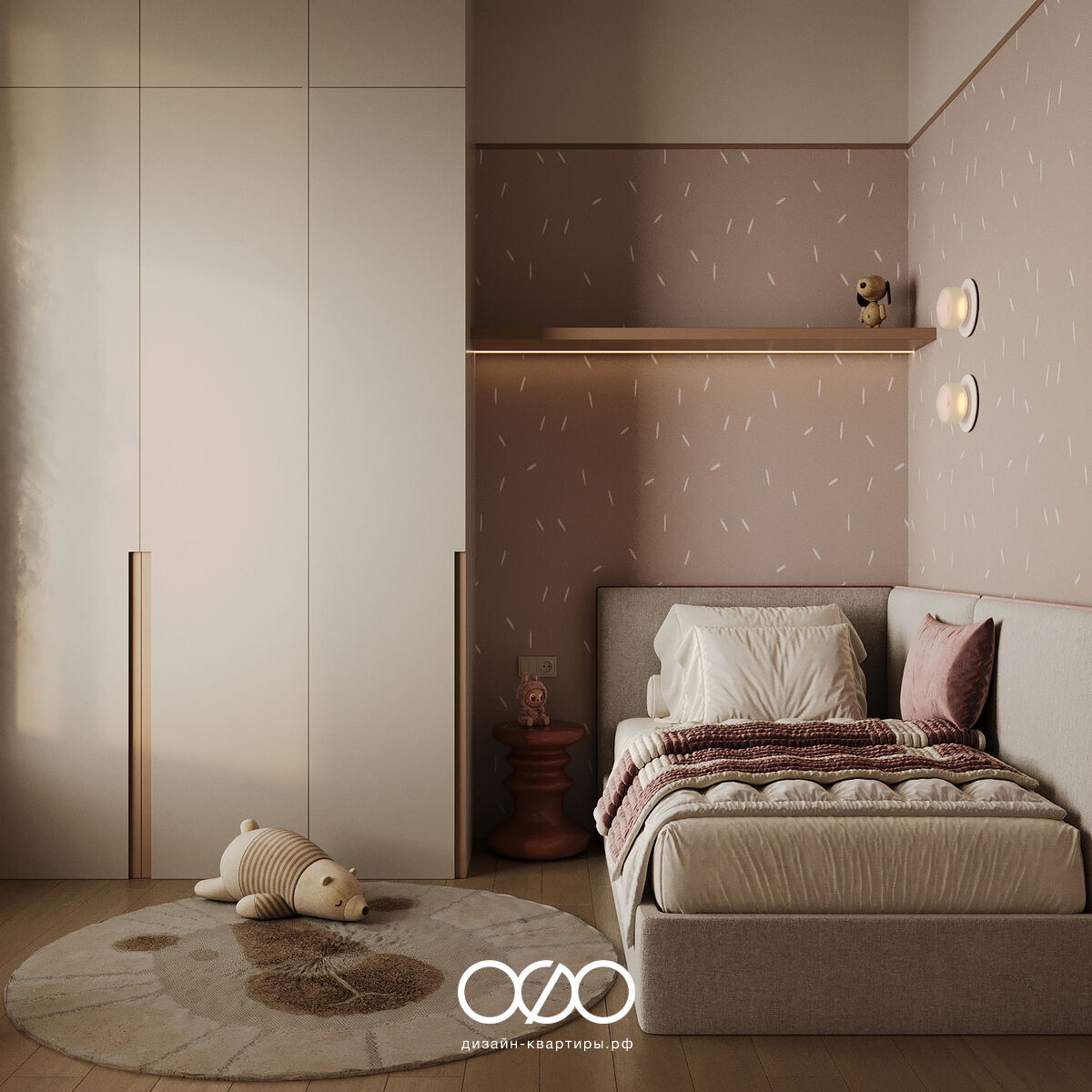 Уютный дизайн-проект четырёхкомнатной квартиры в ЖК «Событие». Функциональная перепланировка, стильные решения и идеи для семей с детьми.