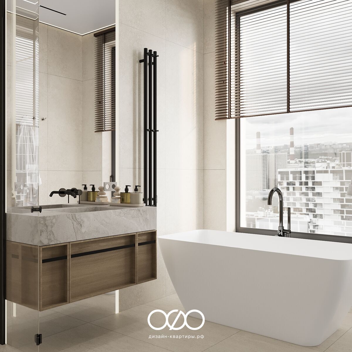 Дизайн двух&shy;комнатной квартиры 50 кв м