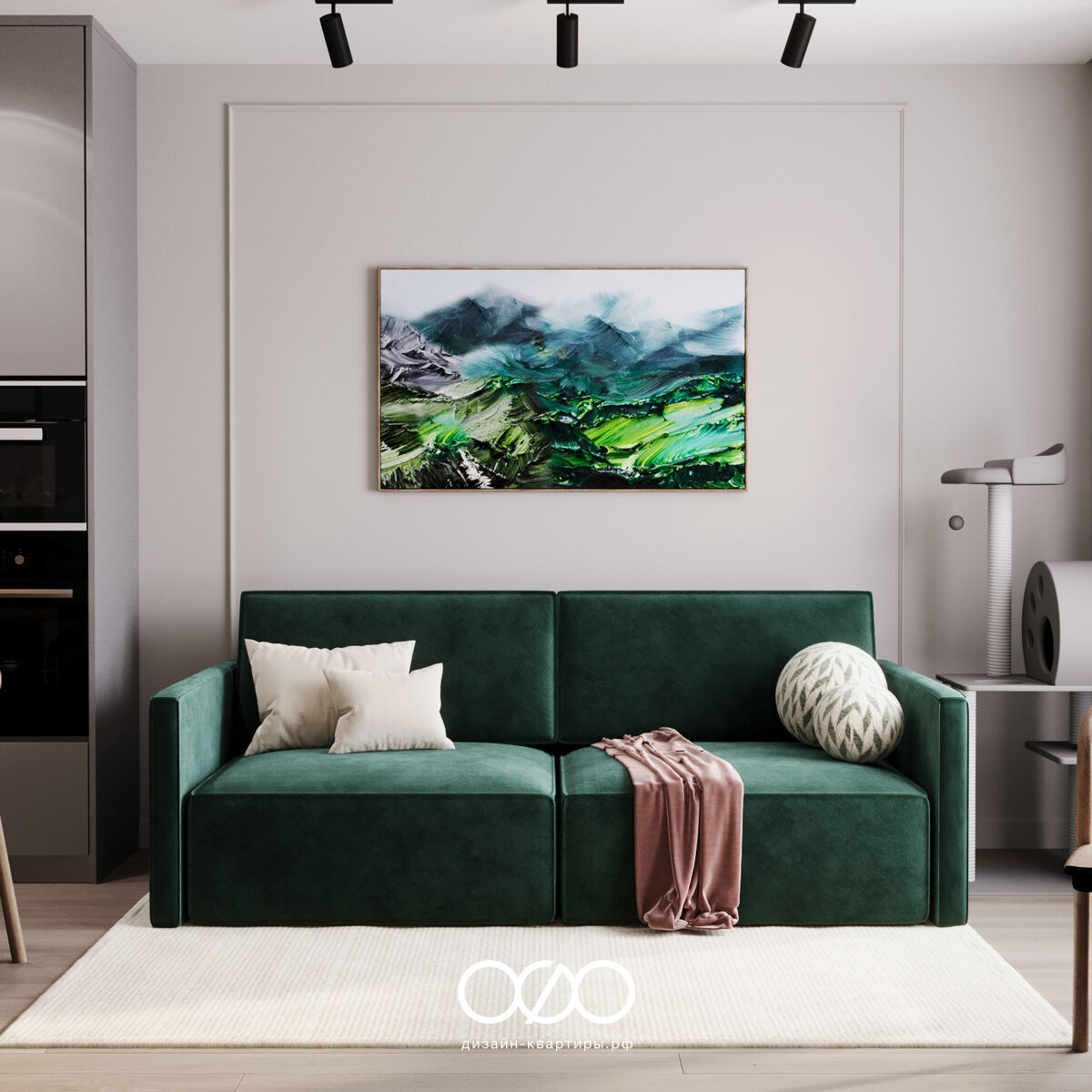 Дизайн двух&shy;комнатной квартиры 50 кв м