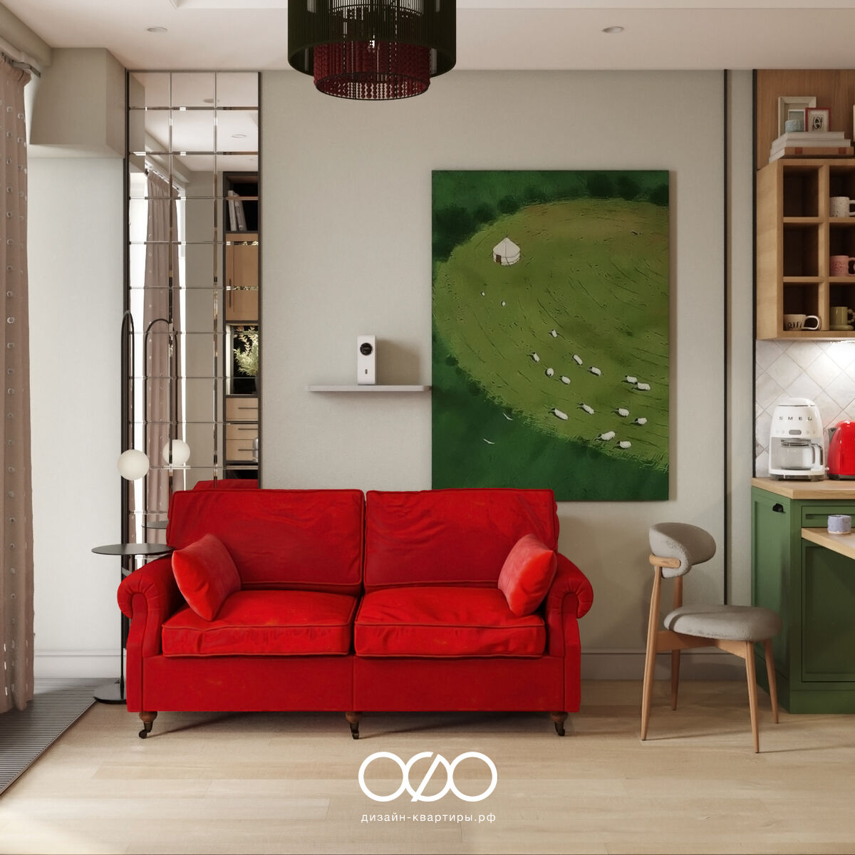 Дизайн двух&shy;комнатной квартиры 50 кв м