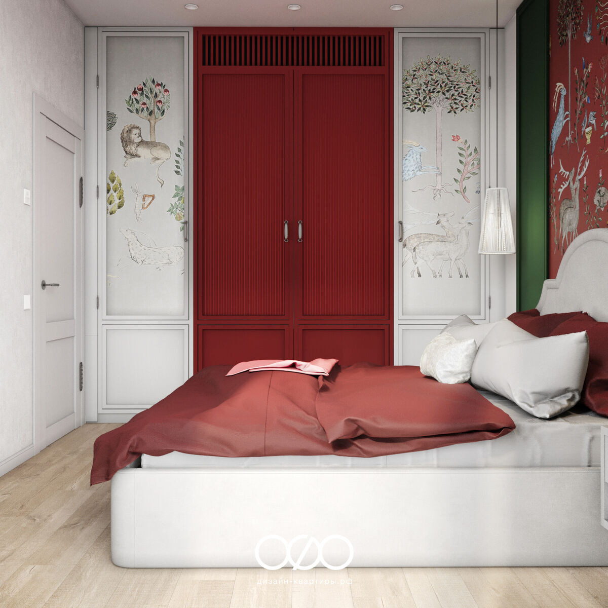 Современная спальня 12 кв м