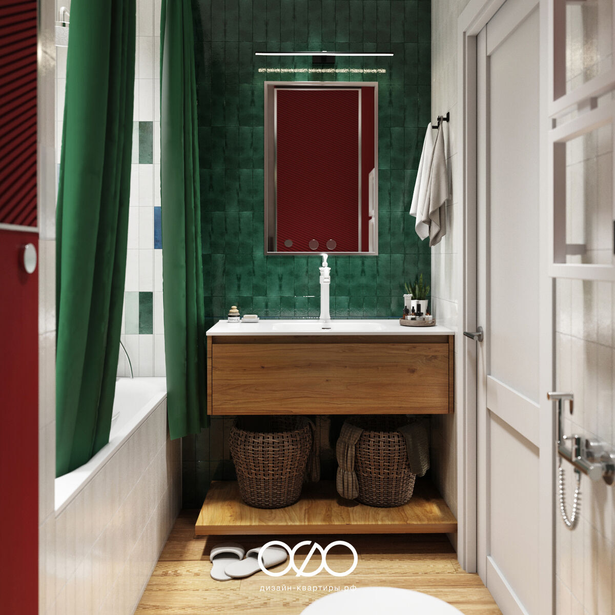 Дизайн двух&shy;комнатной квартиры 50 кв м