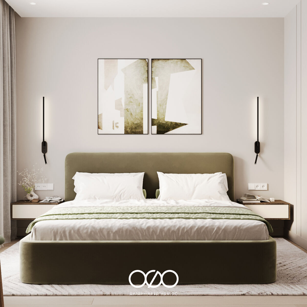 Дизайн двух&shy;комнатной квартиры 50 кв м