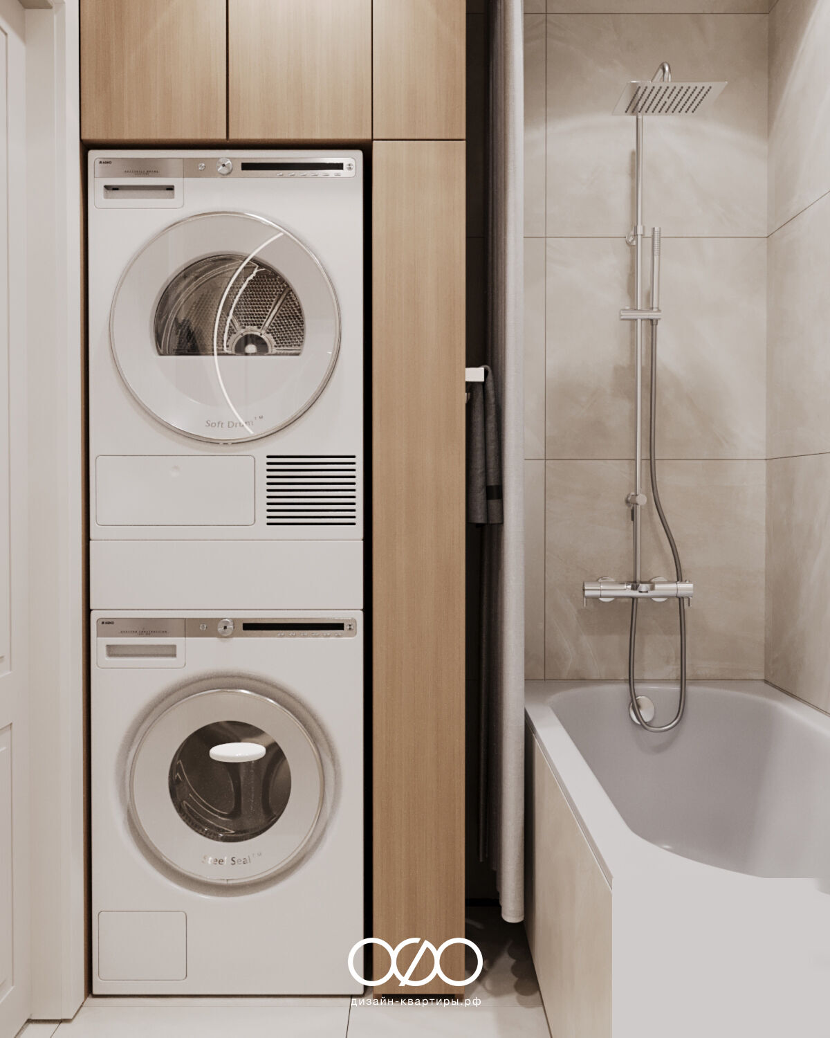 Дизайн двух&shy;комнатной квартиры 50 кв м