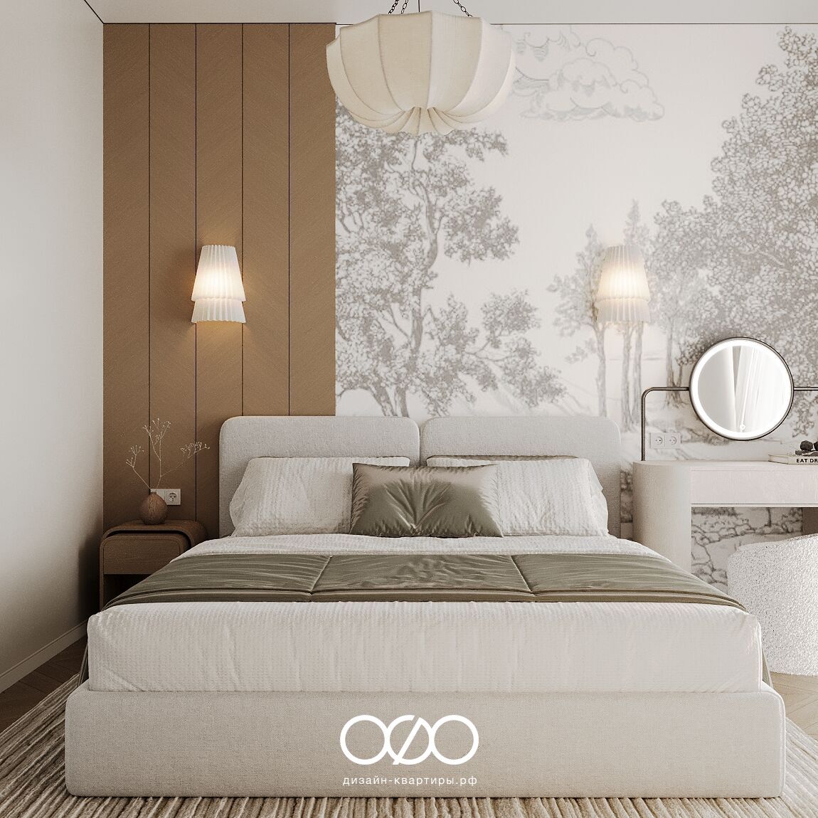 Дизайн двух&shy;комнатной квартиры 50 кв м