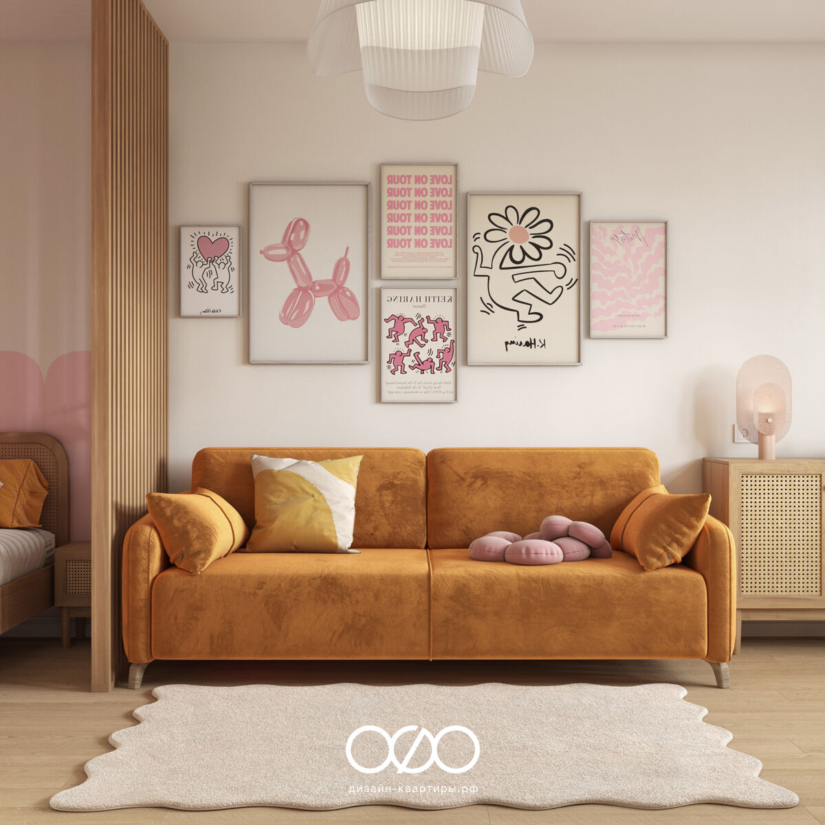 Дизайн двух&shy;комнатной квартиры 50 кв м