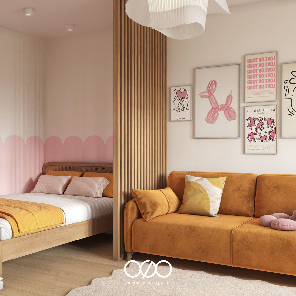 Яркий дизайн квартиры 43 м² в Москве. Уютный интерьер с характером, продуманное хранение и удобные решения для жизни.