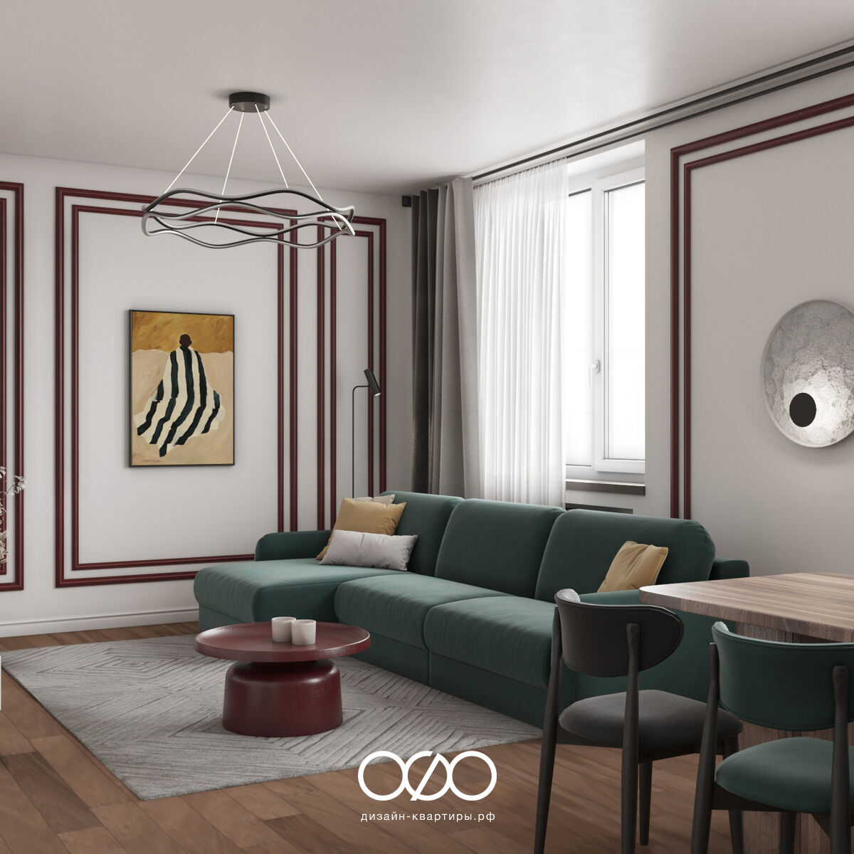 Дизайн двухуровневой квартиры 150 м² в Москве. Удобная планировка, лестница, яркие акценты и продуманный интерьер для семьи с детьми.