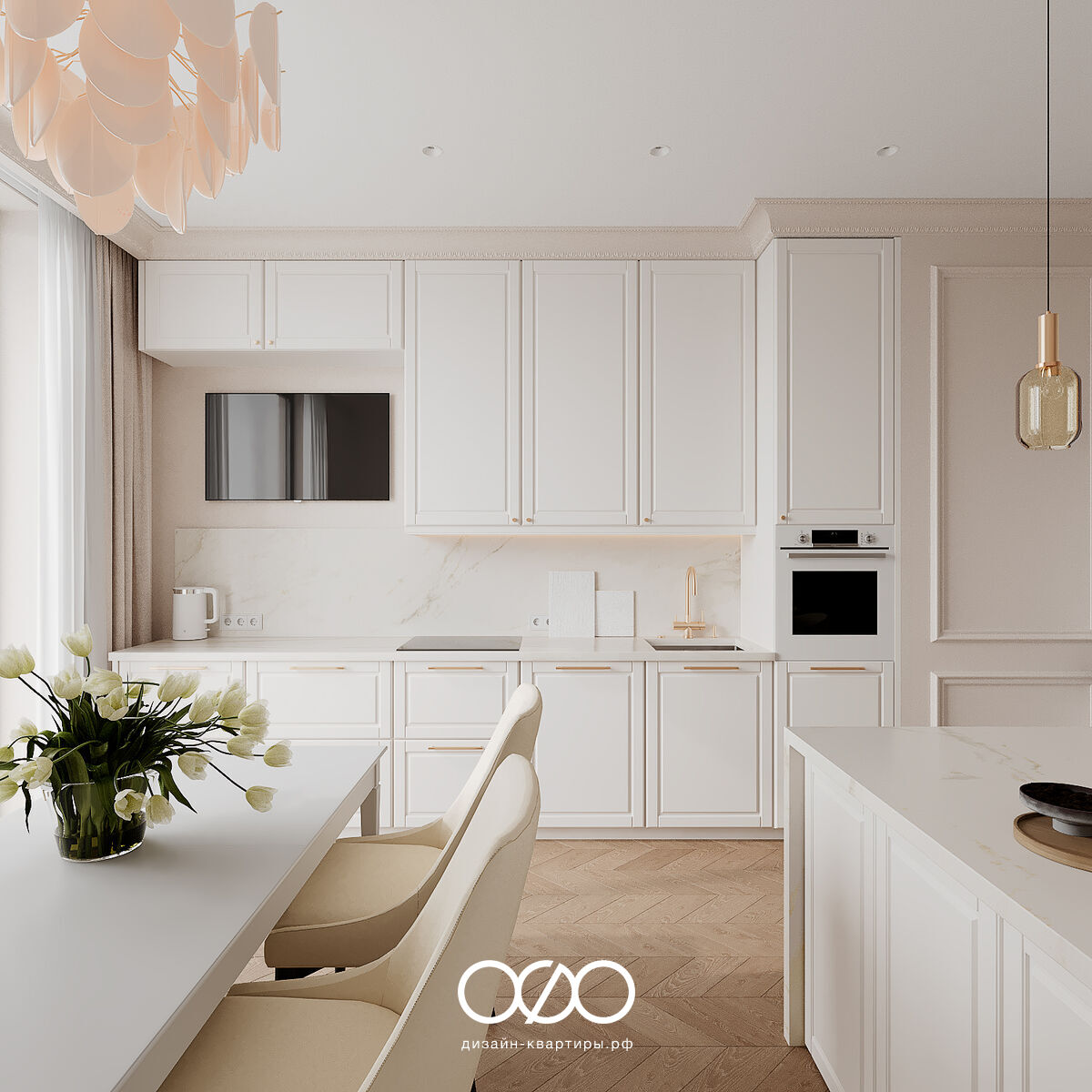 Дизайн двух&shy;комнатной квартиры 50 кв м