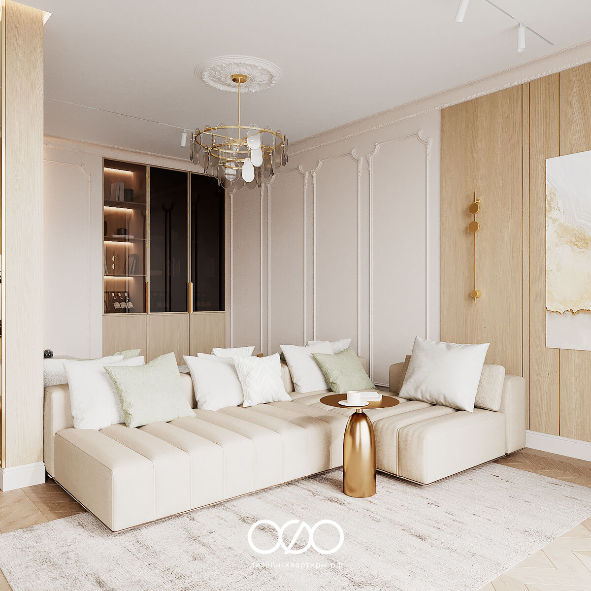 Дизайн двух&shy;комнатной квартиры 50 кв м