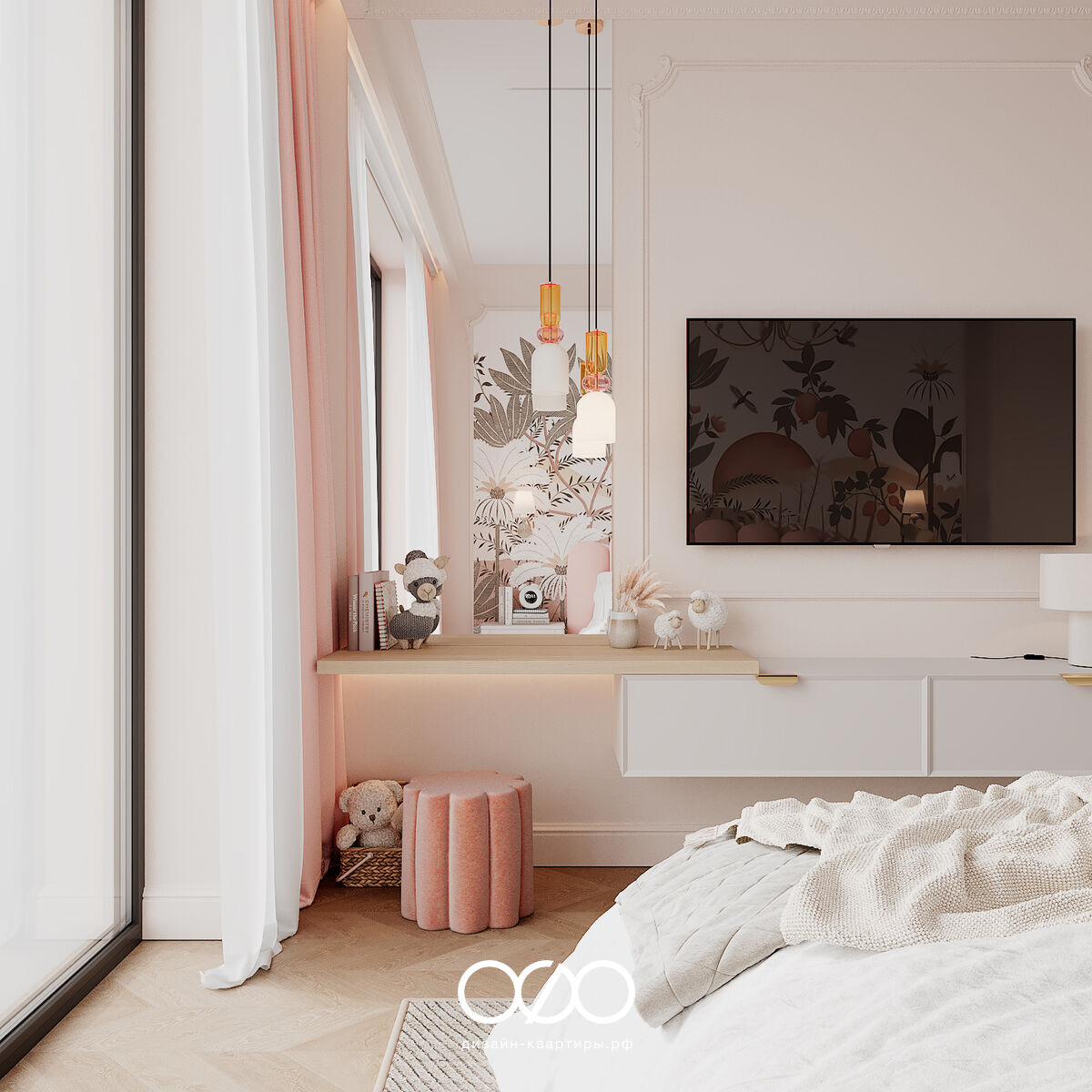 Дизайн квартиры 193 м² в Москве для семьи с детьми. Удобная планировка, эклектика и продуманный интерьер под ключ.