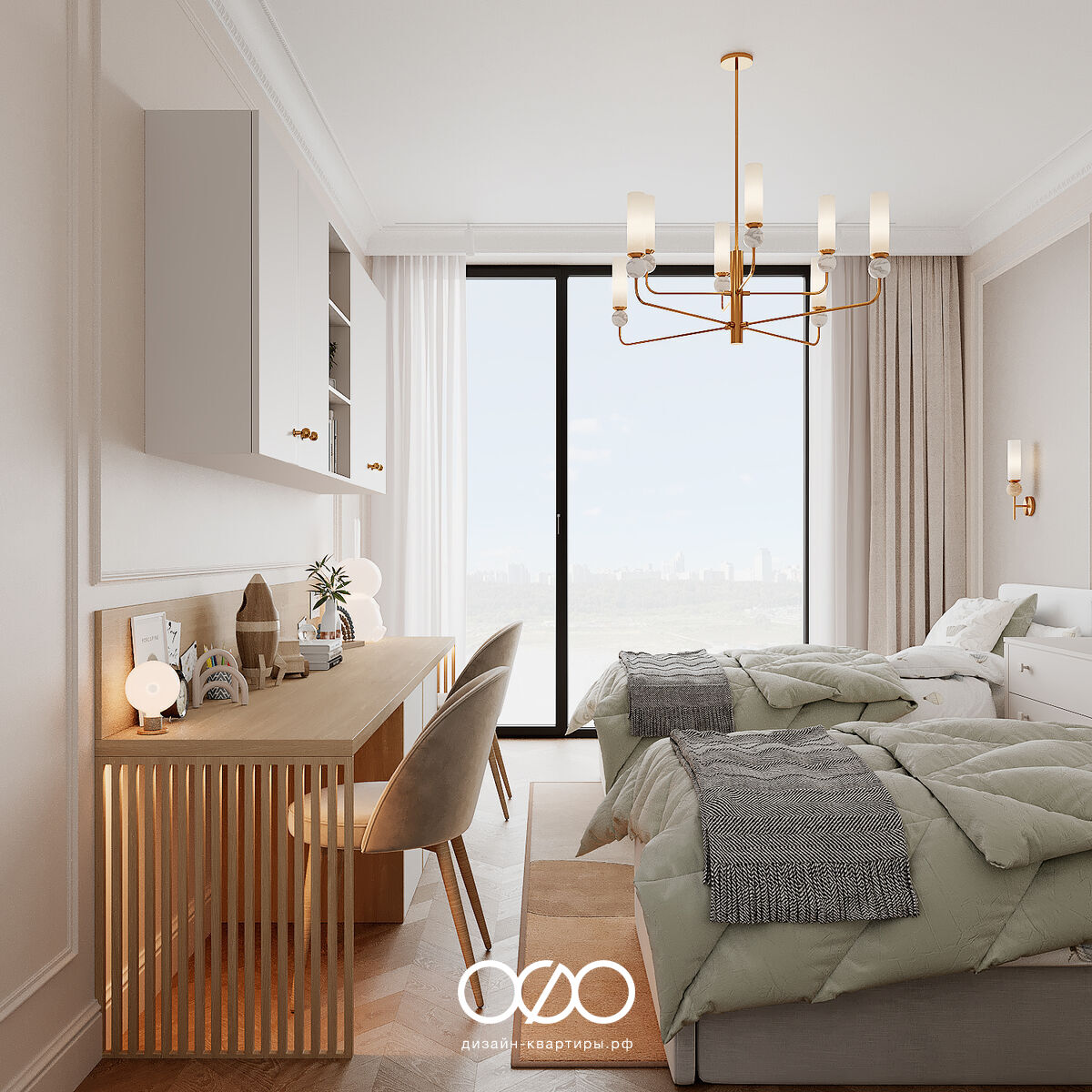 Дизайн квартиры 193 м² в Москве для семьи с детьми. Удобная планировка, эклектика и продуманный интерьер под ключ.