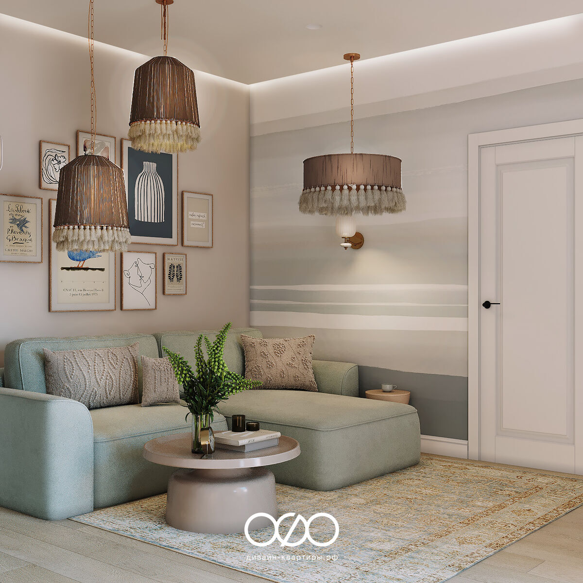 Двухкомнат&shy;ная квартира в современном стиле