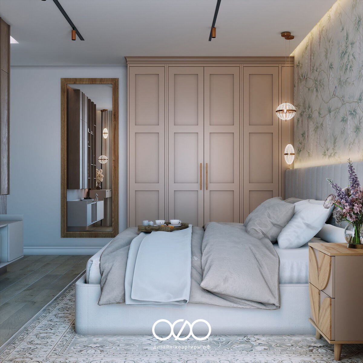 Современная спальня 12 кв м