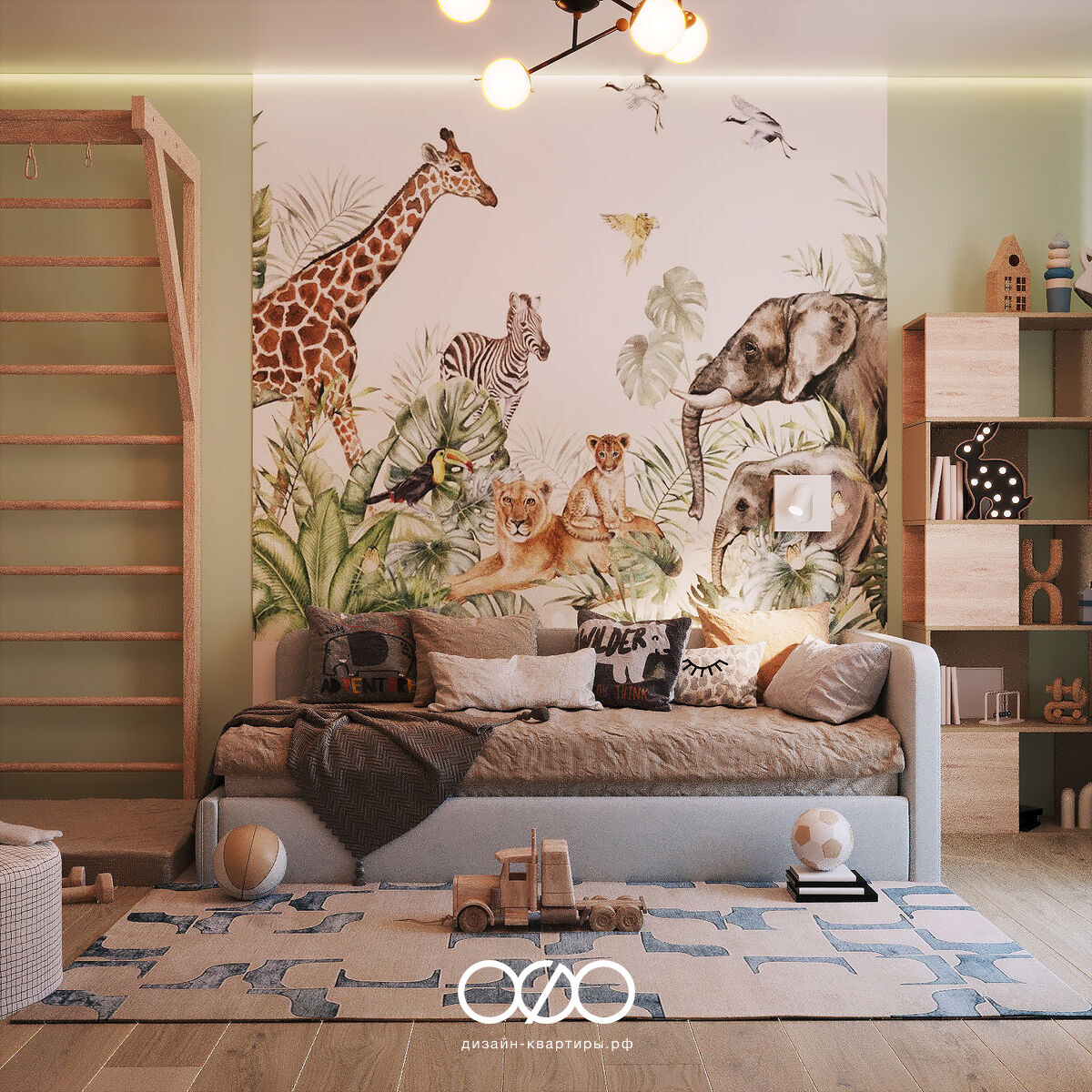 Двухкомнат&shy;ная квартира в современном стиле